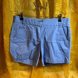 J Crew…Blue Broken In Chino shorts…Size 6… 100% cotton